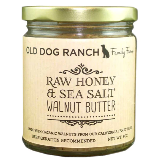 Old Dog Ranch - Raw Honey & Sea Salt Walnut Butter (8OZ)