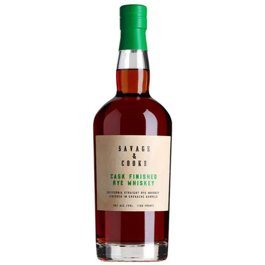 Savage & Cooke - 'Cask Finished' Rye Whiskey Finished in Grenache Barrels (750ML)