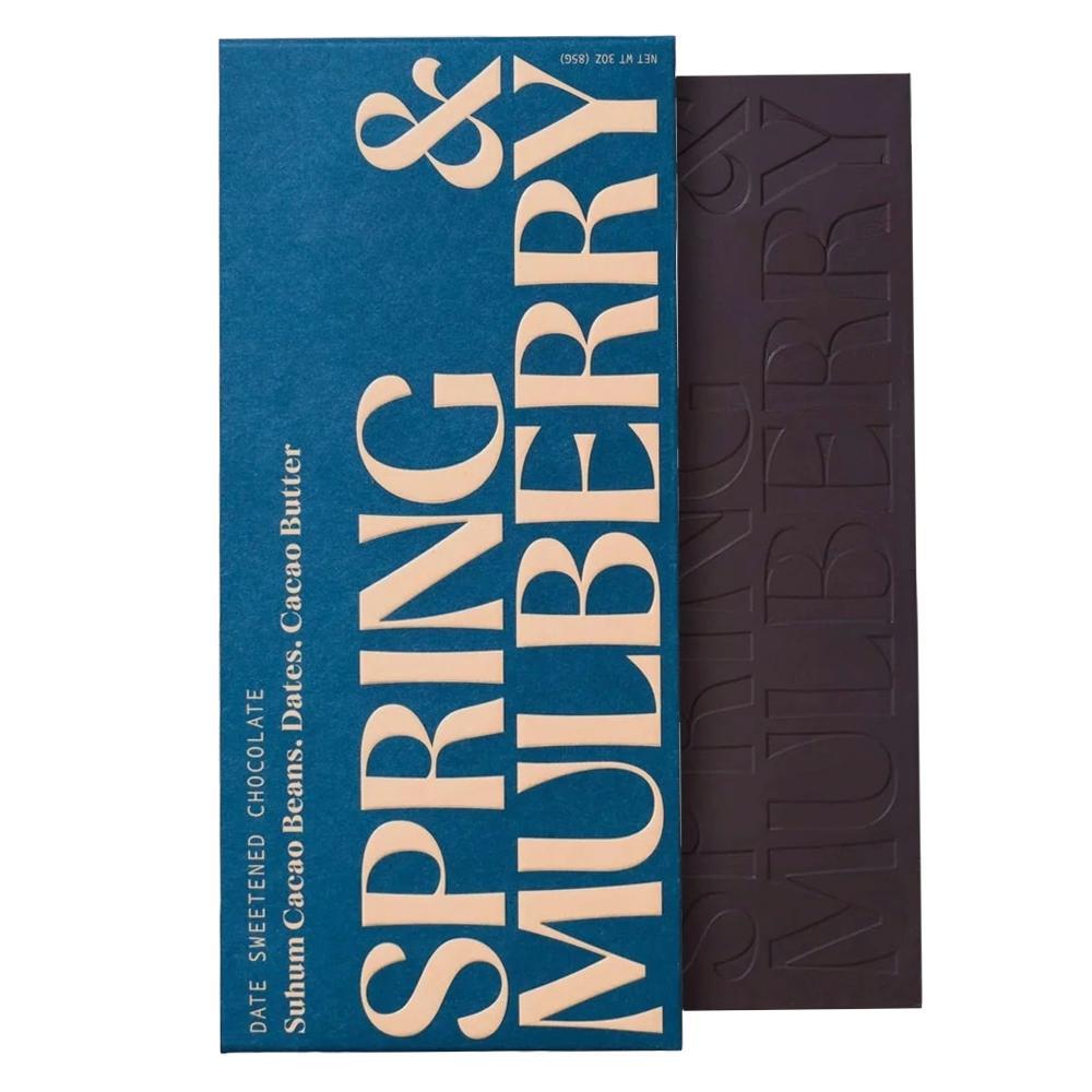 Spring & Mulberry - 'Pure Date' Mini Date Sweetened Chocolate (22G)