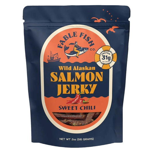 Fable Fish Co. - 'Sweet Chili' Wild Alaska Salmon Jerky (2OZ)