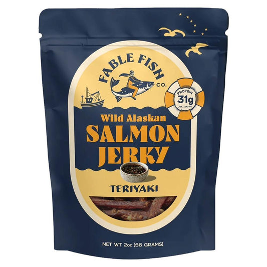 Fable Fish Co. - 'Teriyaki' Wild Alaska Salmon Jerky (2OZ)
