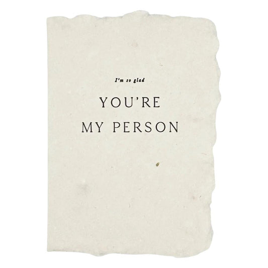 Farmette - 'You're My Person' Greeting Card (1CT)