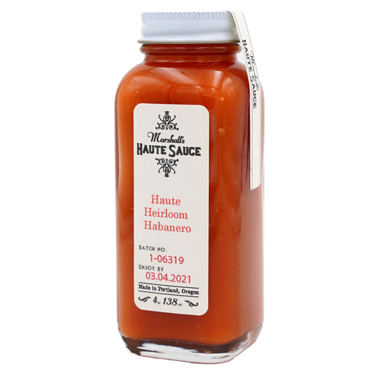 Marshall's Haute Sauce - 'Haute Heirloom Habanero' Hot Sauce (4OZ)