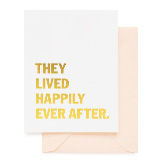 Sugar Paper - 'They Lived Happily Ever After' Folded Card (1CT)