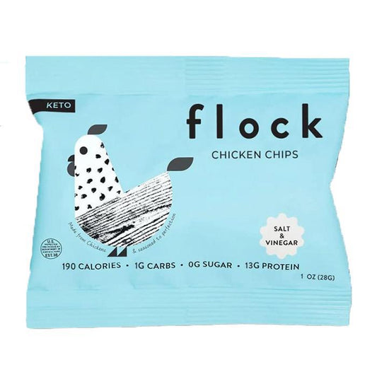 FLOCK - 'Salt & Vinegar' Chicken Chips (1OZ) - The Epicurean Trader