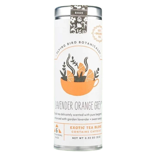 Flying Bird Botanicals - 'Lavender Orange Grey' Herbal Tea Blend (6CT)
