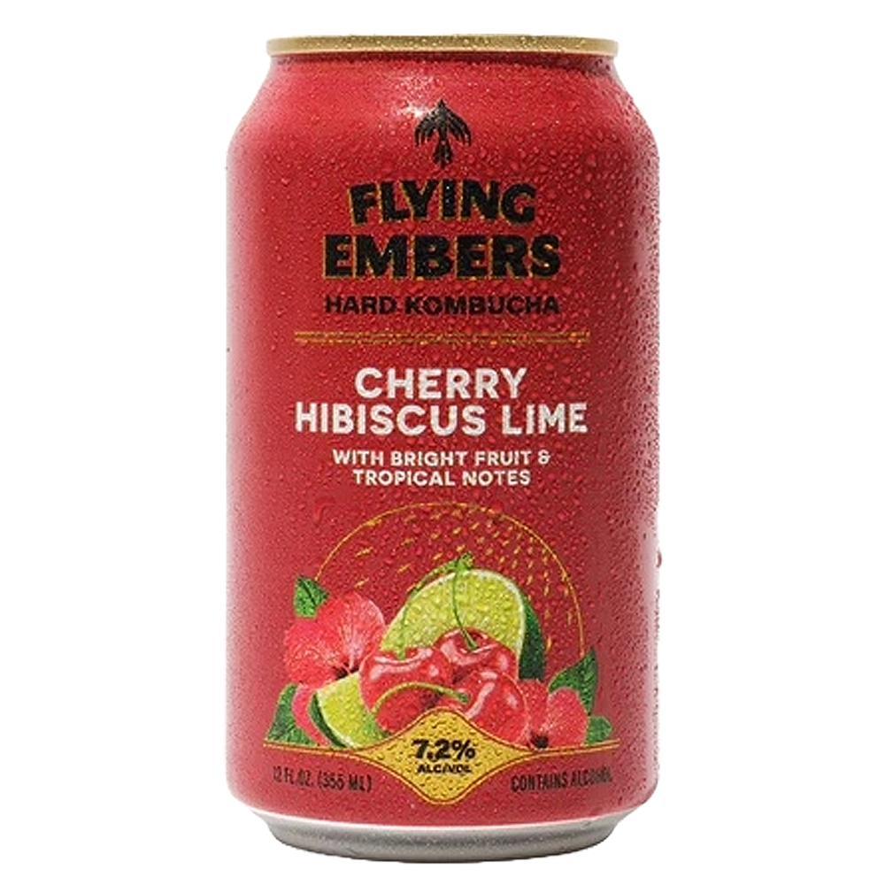 Flying Embers - 'Cherry Hibiscus Lime' Hard Kombucha (12OZ)