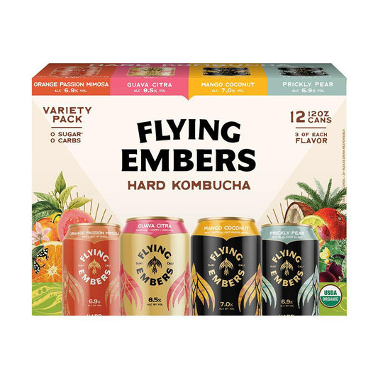 Flying Embers - Hard Kombucha Variety Pack (12PK) - The Epicurean Trader