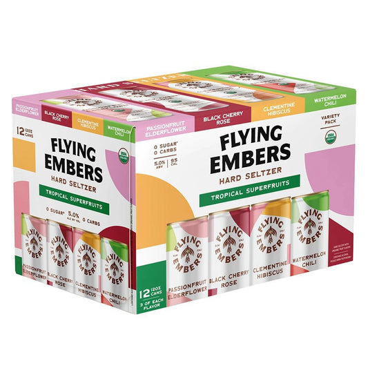 Flying Embers - 'Tropical Superfruits' Hard Seltzer Variety Pack (12PK)