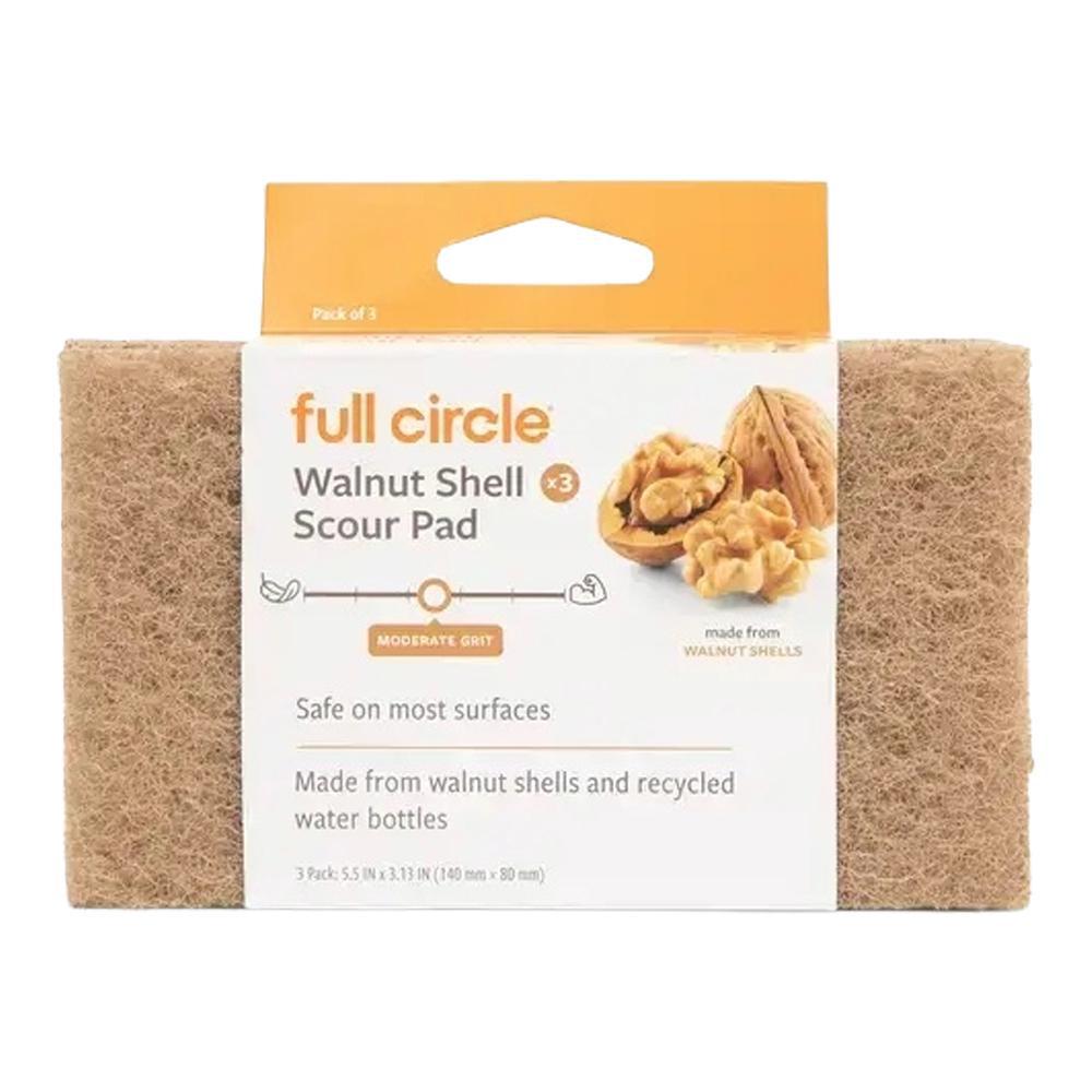 Full Circle Home - Walnut Shell Scour Pads (3CT)
