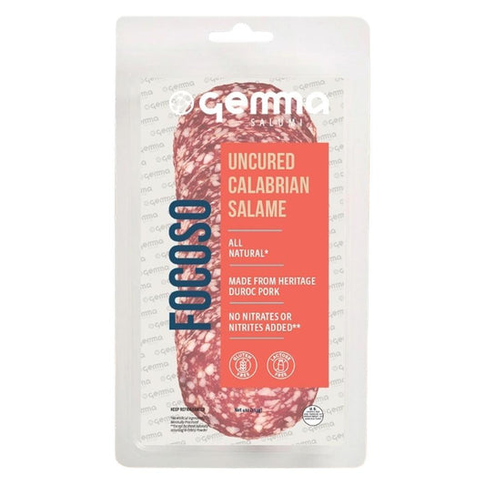Gemma Salumi - 'Focoso' Pre - Sliced Uncured Calabrian Salami (4OZ)