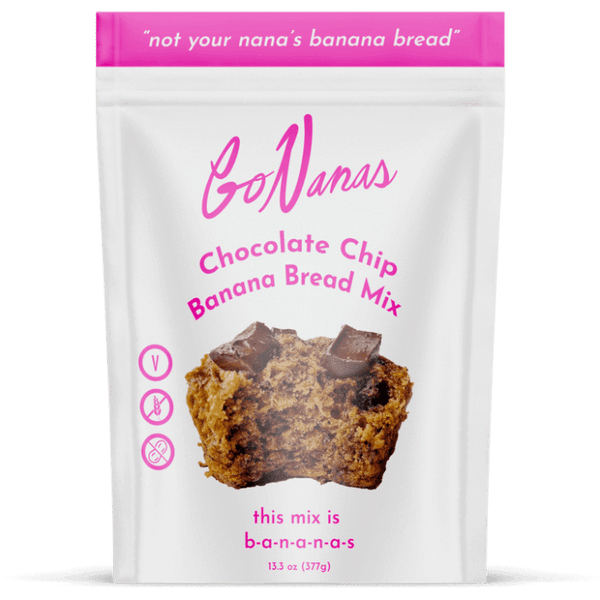 Go Nanas - Chocolate Chip Banana Bread Mix (377G) - The Epicurean