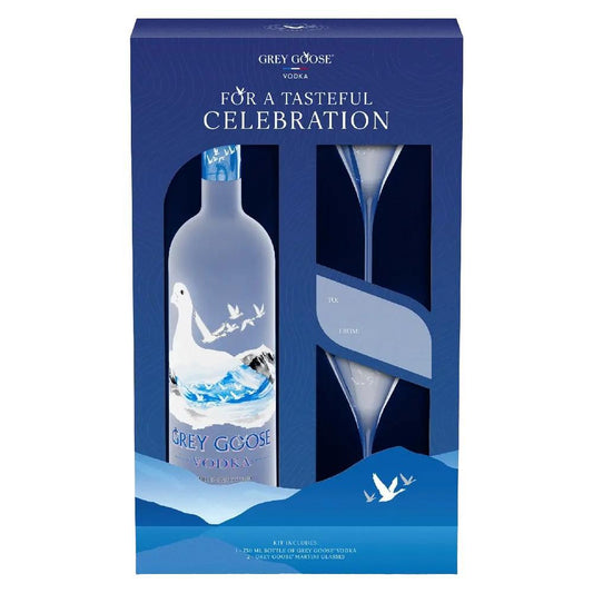 Grey Goose - 'Original' Vodka w/ Martini Cocktail Gift Set (750ML)