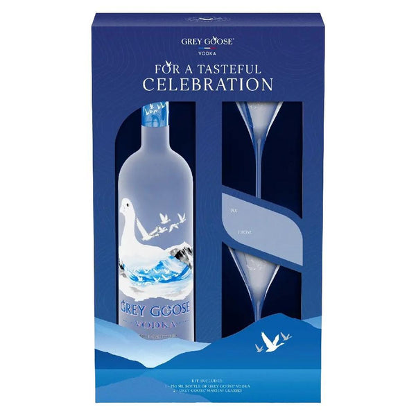 Grey Goose - 'Original' Vodka w/ Martini Cocktail Gift Set (750ML).