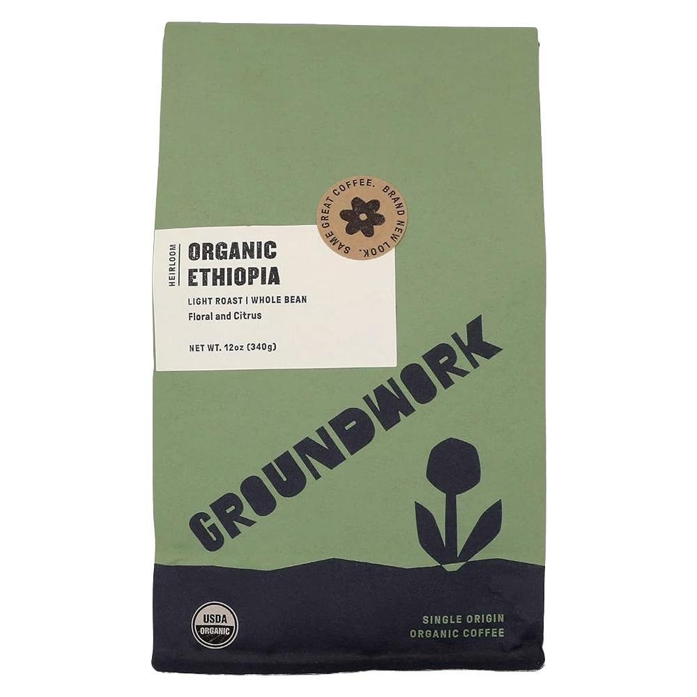 Groundwork Coffee - 'Ethiopia' Light Roast Coffee Beans (12OZ)