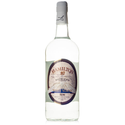 Hamilton - 'White Stache' West Indies Rum (1L)