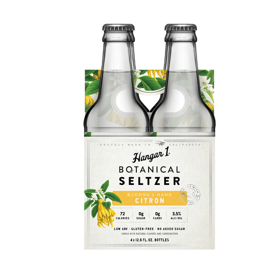 Hangar 1 - 'Buddah's Hand Citron' Botanical Seltzer (4x375ML)