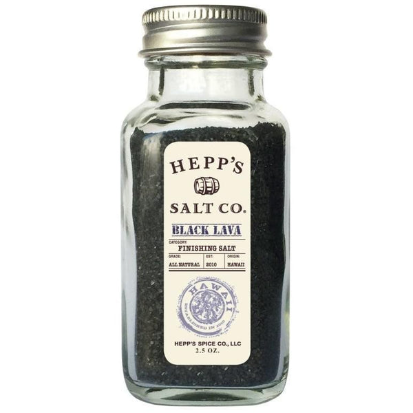 Hepp's Salt Co. - 'Black Lava' Finishing Salt (2.5OZ).