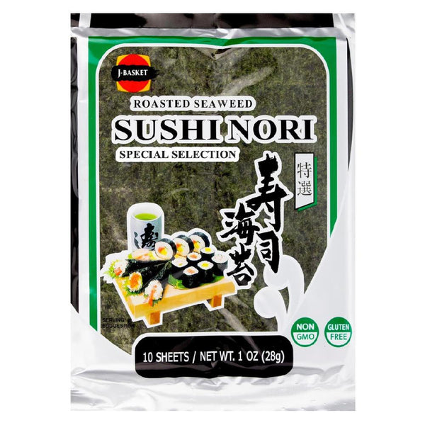 J Basket - 'Sushi Nori' Roasted Seaweed (10CT | 1OZ) - The