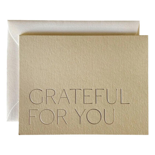 Jaymes Paper - 'Grateful For You' Card (1CT)