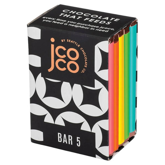 jcoco Chocolate - 'Milk + White Collection' Chocolate Bars (5x1OZ)