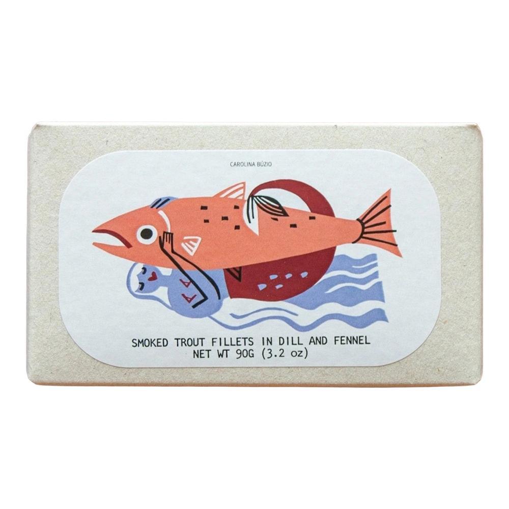 Jose Gourmet - Cold-Smoked Trout Fillets in Dill and Fennel (90G)