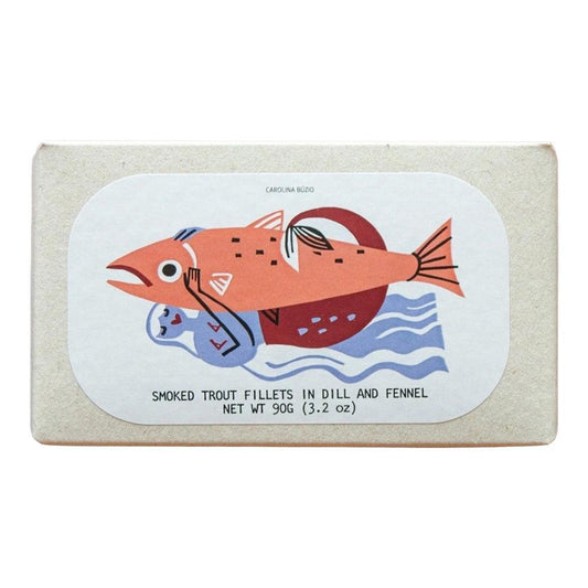 Jose Gourmet - Cold-Smoked Trout Fillets in Dill and Fennel (90G)