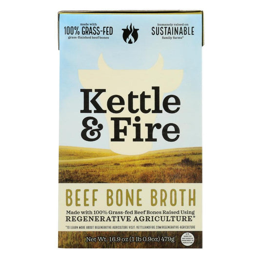 Kettle & Fire - 'Regenerative' Beef Bone Broth (16.9OZ)