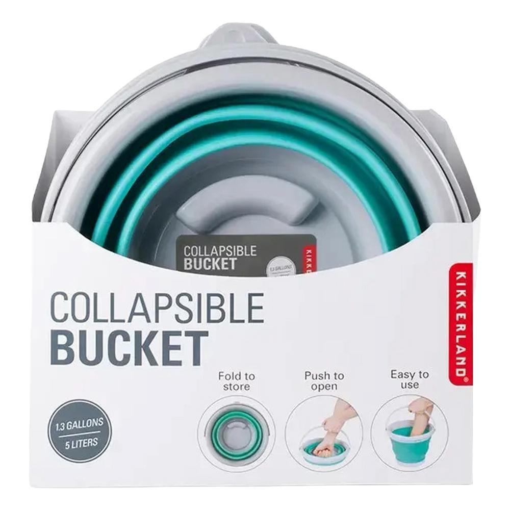 Kikkerland Design - 'Aqua' Collapsible Bucket (1CT)