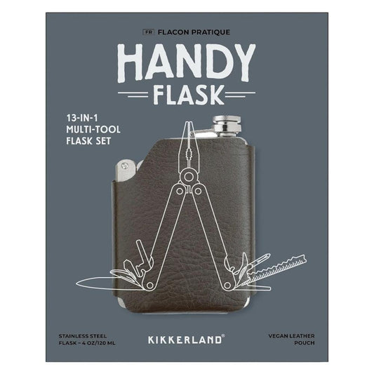 Kikkerland Design - 'Handy' 10 - In - 1 Tool Flask