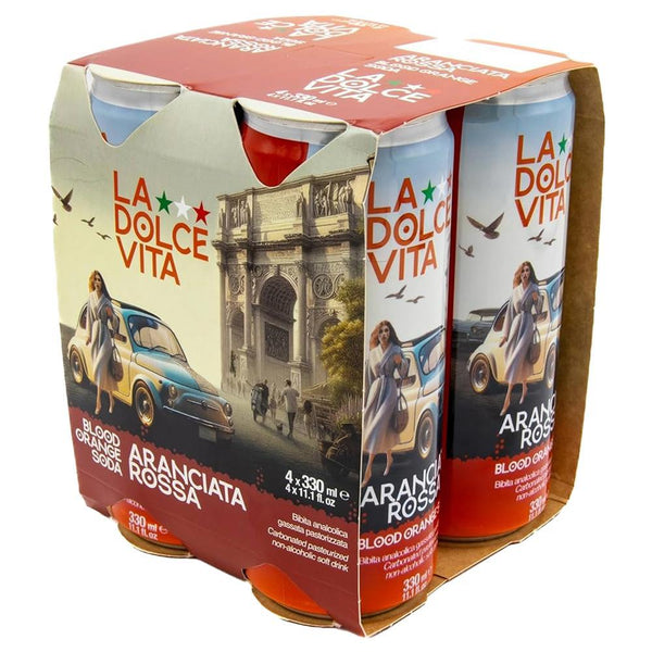La Dolce Vita Blood Orange Soda - 4 Pack Refreshment – The
