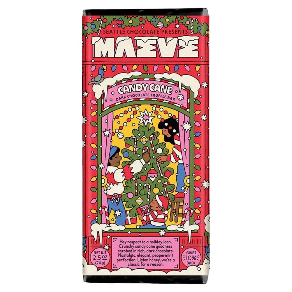 Maeve Chocolate - Candy Cane Truffle Bar (2.5OZ)
