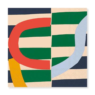 Marimekko - 'SIIRTO Green' Paper 3 - Ply Napkins (20CT)