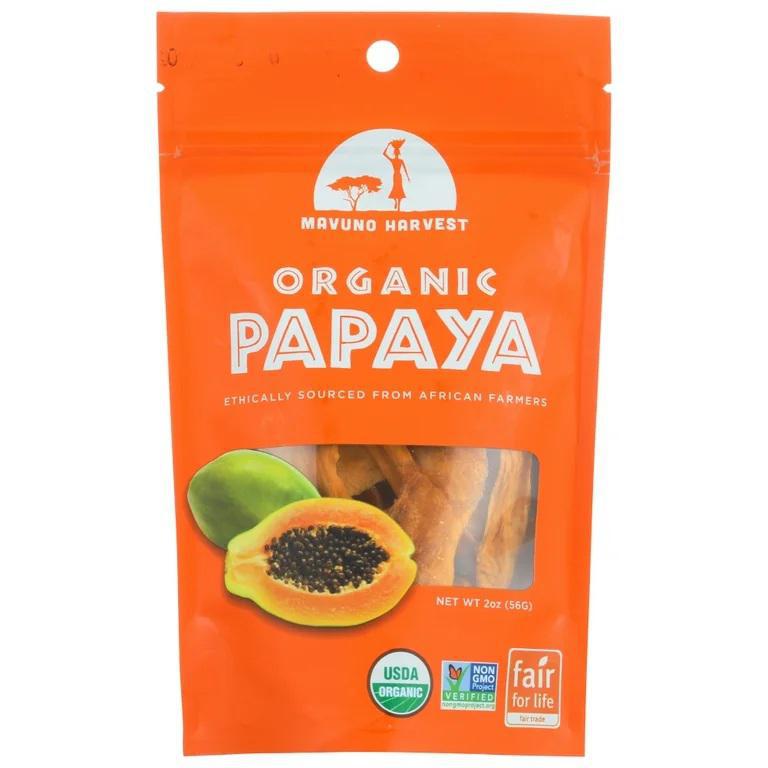 Mavuno Harvest - Dried Organic Papaya (2OZ)