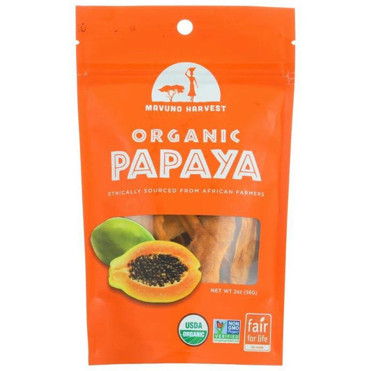 Mavuno Harvest - Dried Organic Papaya (2OZ)
