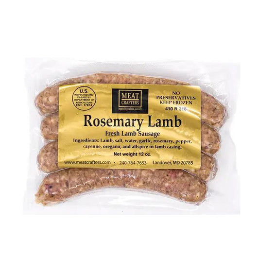 Meatcrafters - 'Rosemary Lamb' Sausage (12OZ) - The Epicurean Trader
