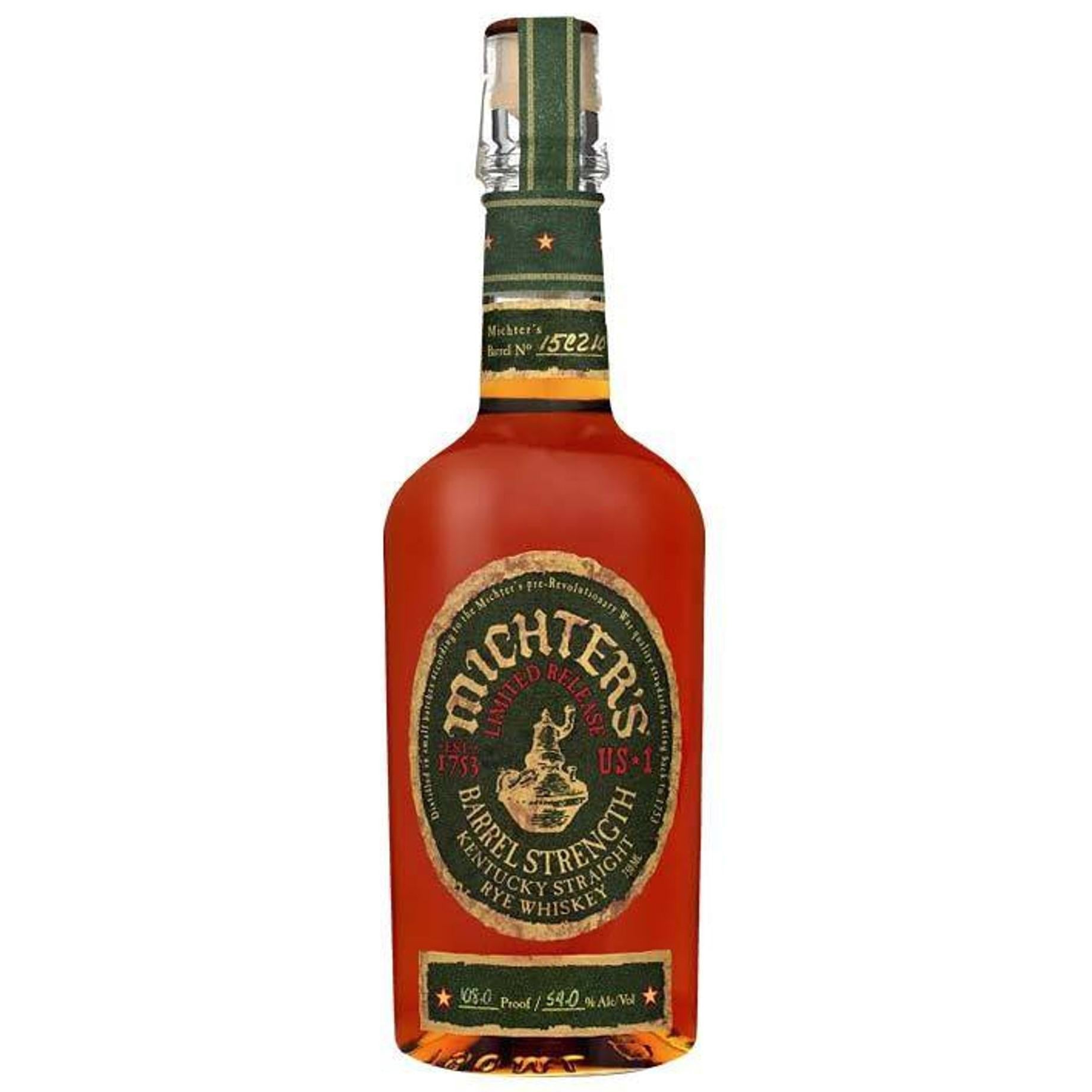 Michter's Distillery - 'Barrel Strength' Kentucky Straight Straight Rye Whiskey (750ML)