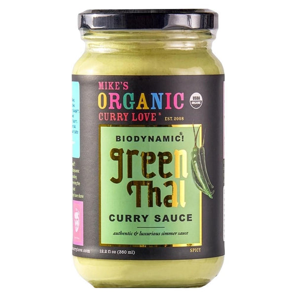 Mike's Organic Curry Love - 'Green Thai' Curry Sauce (360ML).