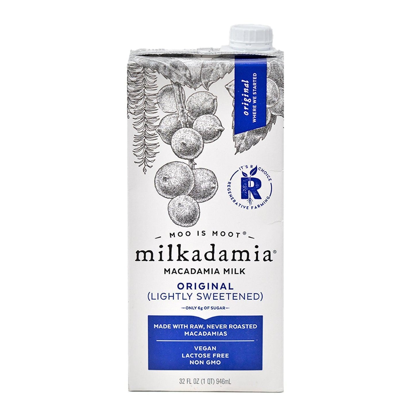 Milkadamia - 'Unsweetened' Macadmia Milk (32OZ)