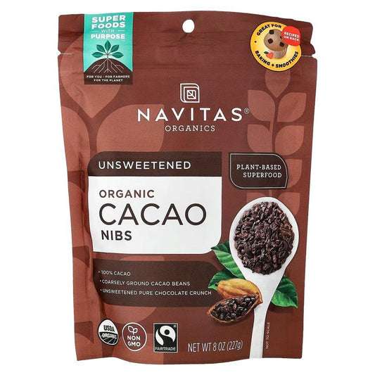 Navitas - 'Unsweetened' Organic Cacao Nibs (8OZ)