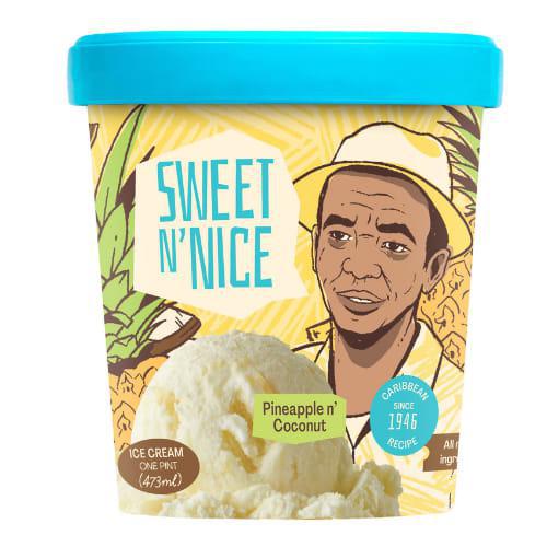Neale's Sweet N' Nice - 'Pineapple n' Coconut' Ice Cream (1PT) - The Epicurean Trader