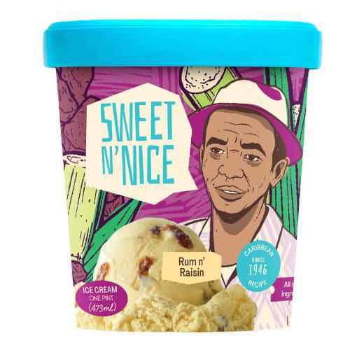 Neale's Sweet N' Nice - 'Rum n' Raisin' Ice Cream (1PT) - The Epicurean Trader