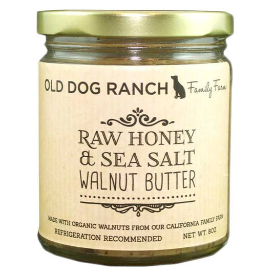 Old Dog Ranch - Raw Honey & Sea Salt Walnut Butter (8OZ)