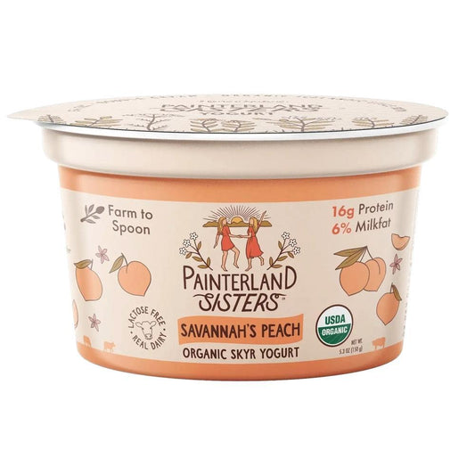 Painterland Sisters. - 'Savannah’s Peach' Organic Yogurt (5.3OZ)