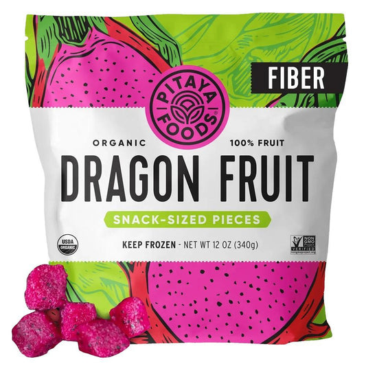 Pitaya Foods - 'Organic Dragon Fruit' Snack - Sized Pieces (12OZ)
