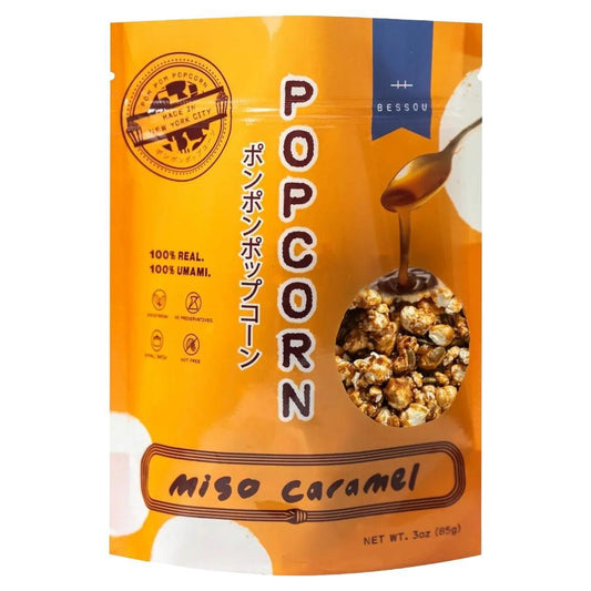 Pom Pom Popcorn by Bessou - 'Miso Caramel' Popcorn (200G)