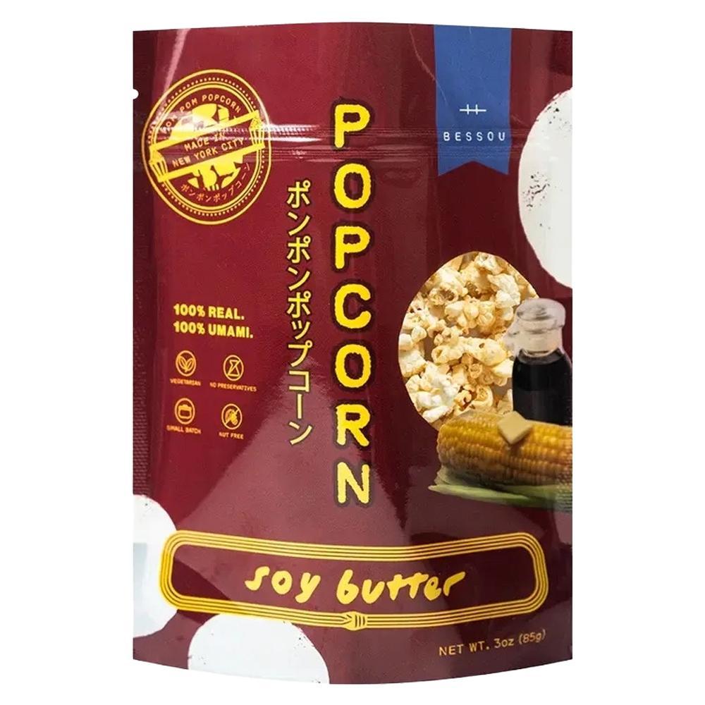 Pom Pom Popcorn by Bessou - 'Soy Butter' Popcorn (50G)