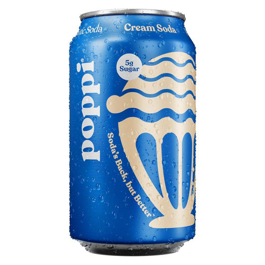 Poppi - 'Cream Soda' Prebiotic Soda (12OZ).