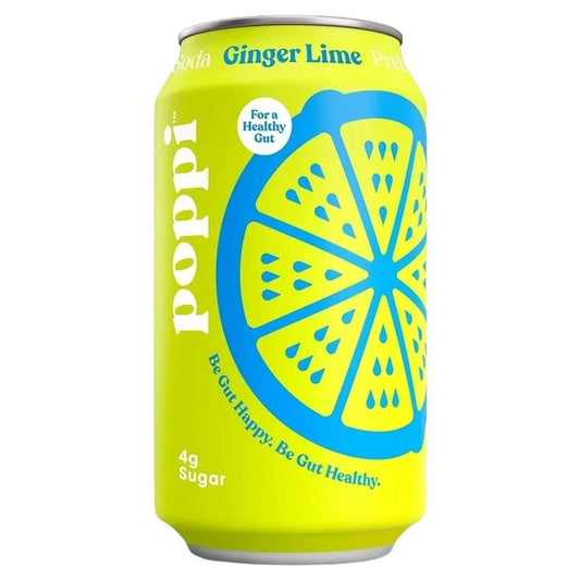 Poppi - 'Ginger Lime' Prebiotic Soda (12OZ)