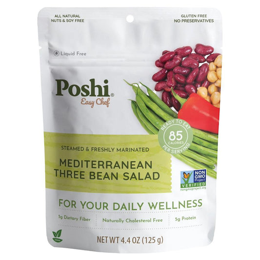 Poshi - Mediterranean Three Bean Salad (125G)
